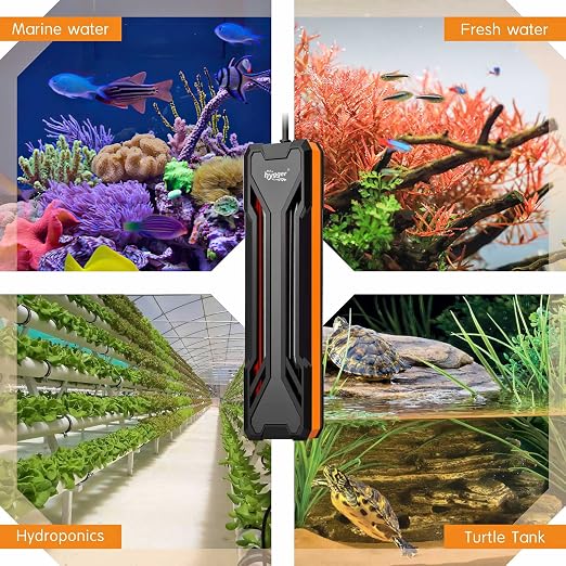 hygger Aquarium Heater 300W/500W/800W/1000W, Submersible Fish Tank Heater | With Digital LED Controller and Intelligent Leaving Water Automatically Stop Heating System, for Freshwater and Saltwater