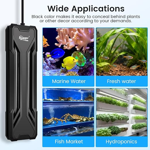 hygger 300W Aquarium Heater, Upgraded Submersible Fish Tank Heater | Dual Protection System & LED Digital Display, Automatic Power-Off Function, for 40-80 Gallons Freshwater and Saltwater Tank