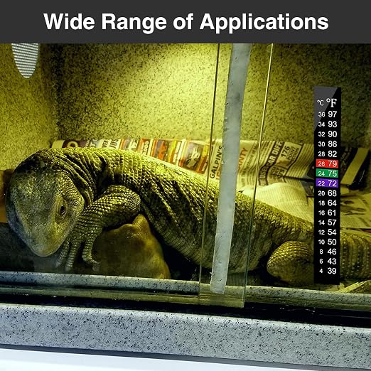 5PCS Aquarium Thermometer Strips,Fish Tank Thermometer Adhesive Sticker for Brewing Kombucha, Beer, Wine, Fish Tank,Digital Temperature Display 39-97°F (4-36°C) (5)
