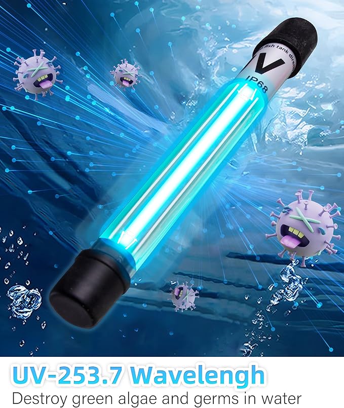 COOSPIDER Aquarium Filter U-Very Suitable for 20-75 Gallon Tank, 30 Gallon Fish Tank Water Filter for Green Water Control, Internal Submersible Pump Filtration System, Fish Filters for Aquariums