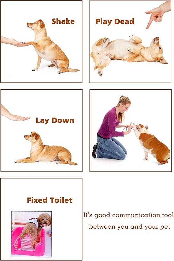 Pet Training Clicker with Wrist Strap - Dog Training Clickers 4 Color