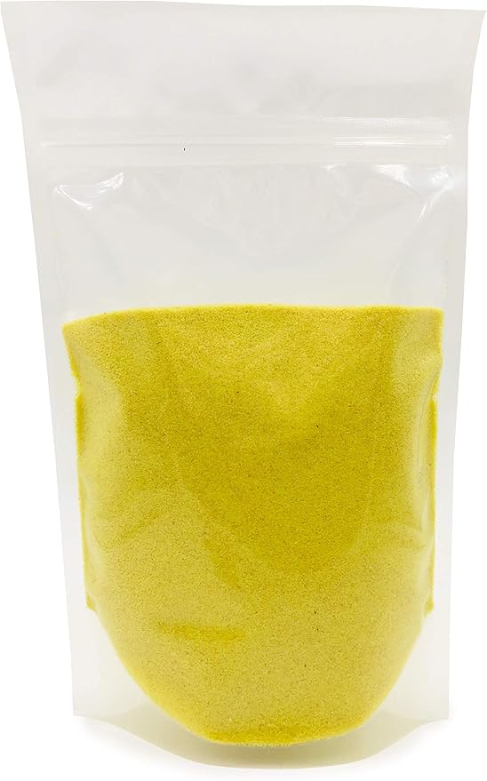 Alternative Imagination Yellow Fine Colored Sand for Ritual Use, Zen Gardens, Incense Burners, Smudging Bowls, Unity Ceremonies, Mandalas, Spiritual Practices, Arts & Crafts (1 Pound)
