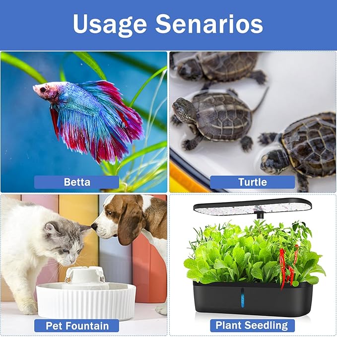 Super Mini Aquarium Heater 30W Betta Heater for 4-6 Gallon Tanks, Small Fish Tank Heater Turtle Heater with Dry-Run/Overheat Protection, Memory Function