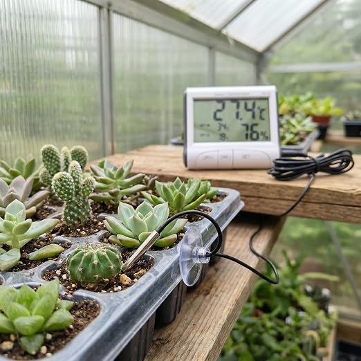 Reptile Thermometer Hygrometer with High Low Temperature Alarm Digital Aquarium Thermometer with Hook and Loop Temperature Humidity Meter Gauge for Terrariums, Vivariums, Reptile Tanks (2)