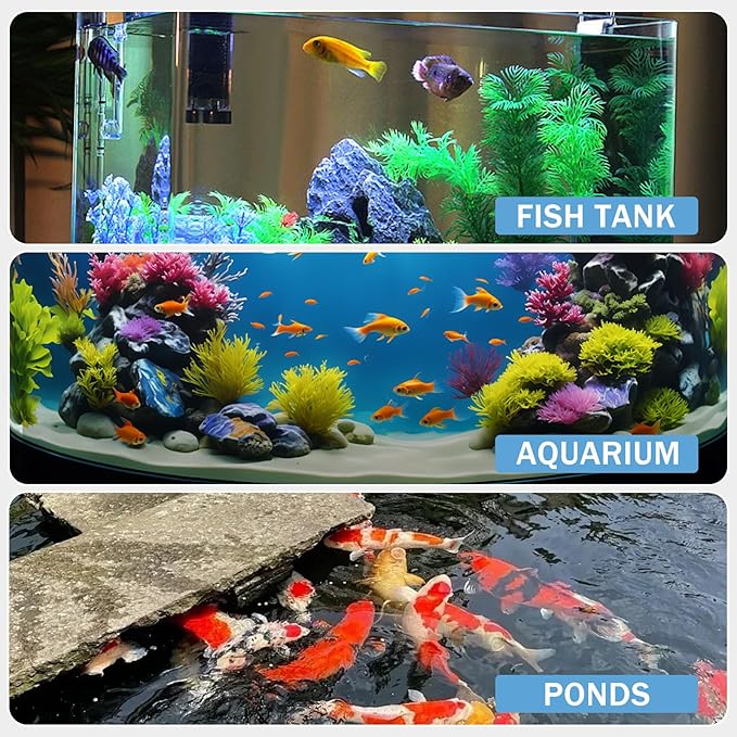 9-Way Aquarium Test Strips - 150 Aquarium Water Test Kit Fish Tank Test Kit Quick & Accurate Testing Iron Copper Nitrate Nitrite Chlorine Total Hardness Total Alkalinity Carbonate pH
