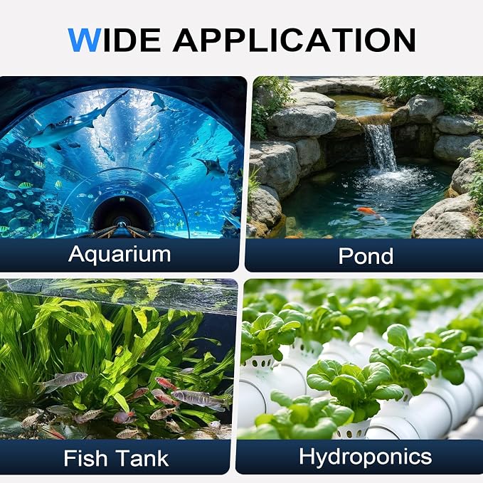 hygger 369GPHSubmersible Aquarium Water Pump (1500L/H 25W) with 2 Nozzles | Ultra Quiet Fish Tank Pump with Ceramic Shaft, Overheat Protection for Aquarium, Pond, Hydroponics (6.5ft Lift)