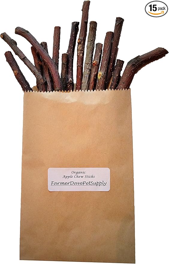 15 Apple Chew Sticks for Small Animals