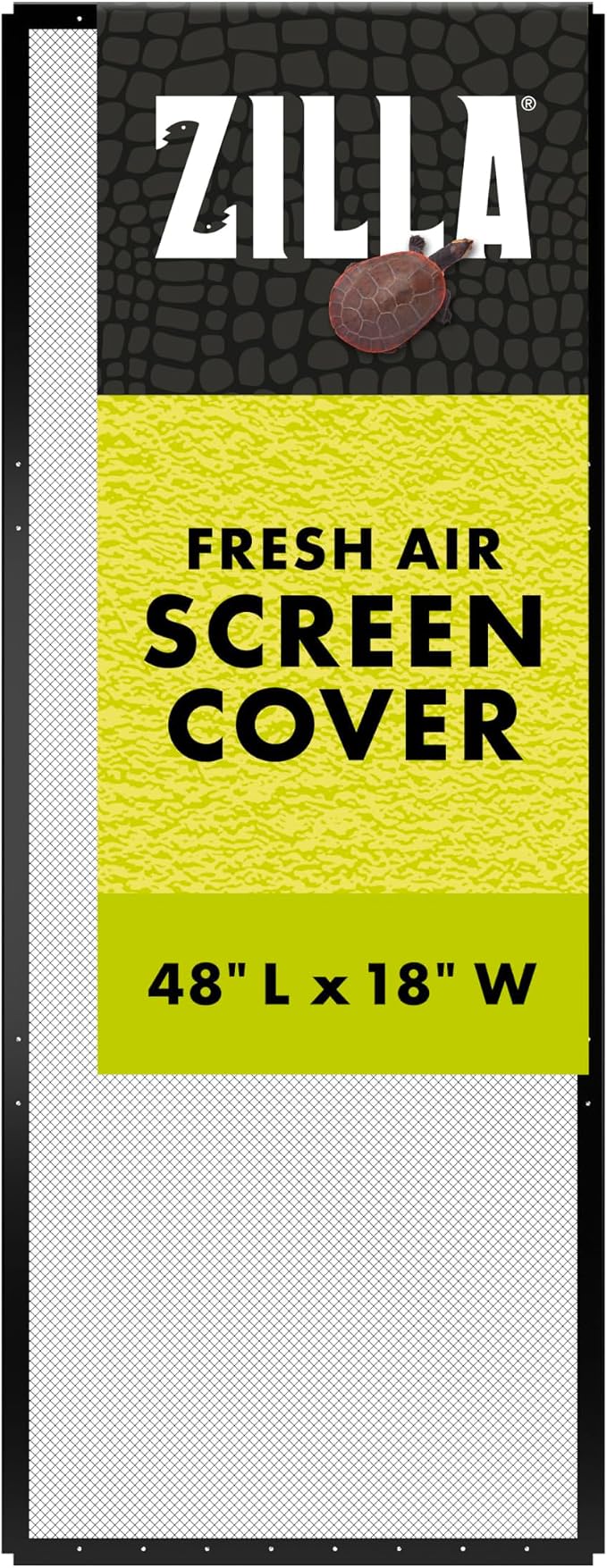 Zilla 11435 Fresh Air Screen Cover, 48-Inch by 18-Inch,Black