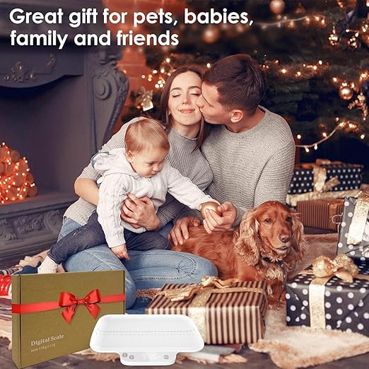 Dog Scale for Small Dogs,with Hold funtion,Kitten Scale,Accuracy1g/0.035 oz, Max15 kg / 33 lbs, Suitable for Newborn Pets, Kitten,Chihuahua,Cats