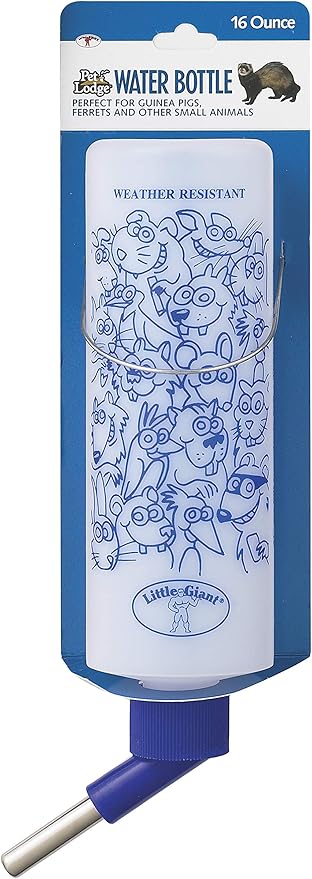 Miller Manufacturing Water Bottle Opaque for Small Animals Stainless Steel 16oz