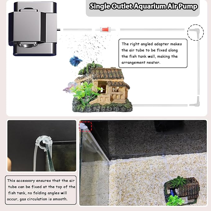 Resin Castle Decorations Set Fish Tank Bubbler Aquarium Decor | Aquarium Bubbler Betta Hideout Fish House Fish Tank Decor Air Stones For Aquariums Fish Tank Accessories Aquarium Cave