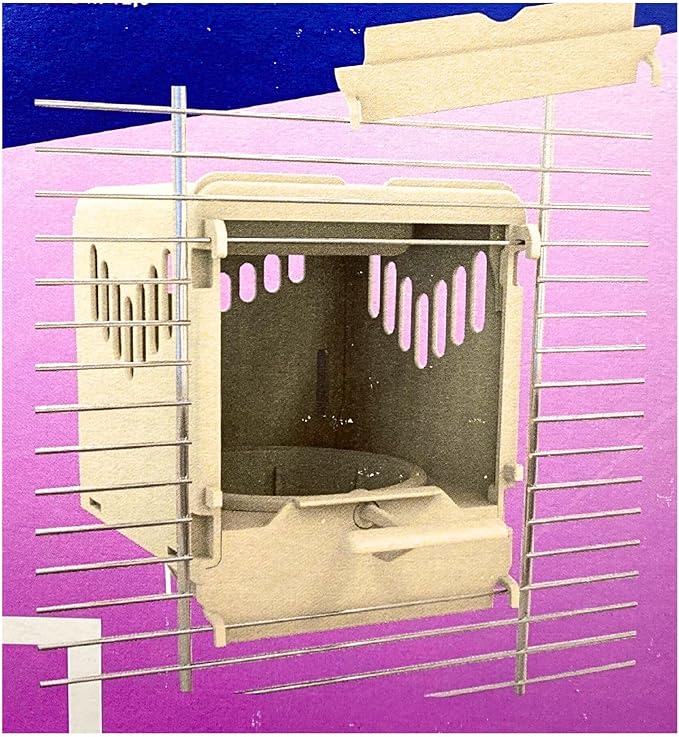 Plastic Bird Nest Box, Removable and Portable Nest Cup with Sliding Back Door for Easy Cleaning and Deposit to Store The Eggs of Canaries, Finches, Exotic Birds and Small Parrots