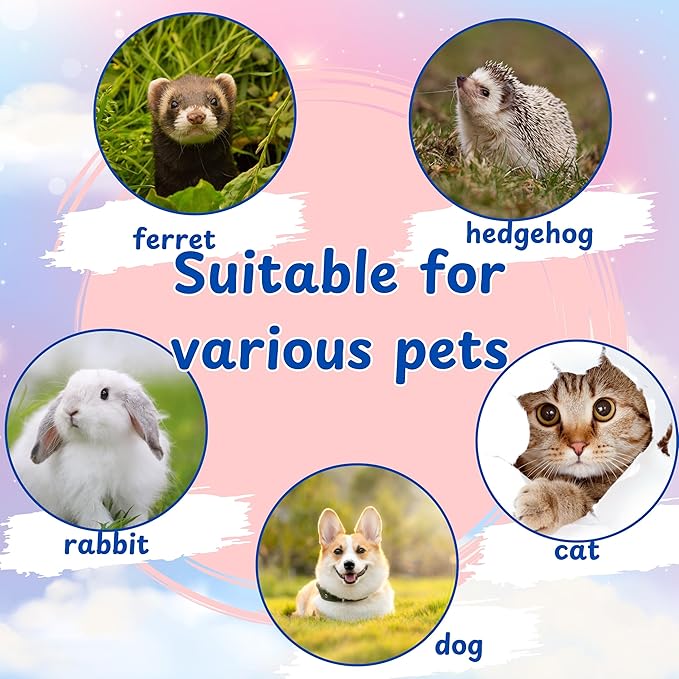 Ferret Treat Ball Interactive Toy Balls for Small Animal, Enrichment Toys Ferrets Dry Food Ball for Ferrets Guinea Pig Rat Chinchilla Hedgehog Bunny, Pet Ferret Accessories (XL, Wiggle)