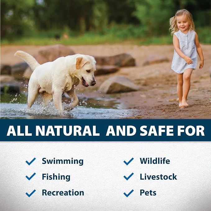 Airmax PondClear Liquid Bacteria Water Clarifier for Ponds & Lakes, 1 Gal | Natural bacteria treatment helps clear water, remove nutrients and noxious odor, and is safe for fish, pets, and plants