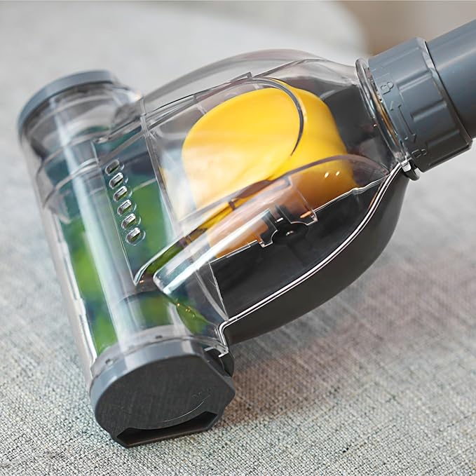 OVENTE Universal Pet Hair/Sofa Brush Attachment Compatible with ST2000, ST2010 and ST2620 Canister Vacuum Cleaners for Efficient Home Cleanup, Easy to Use and Detach, Yellow ACPST2674