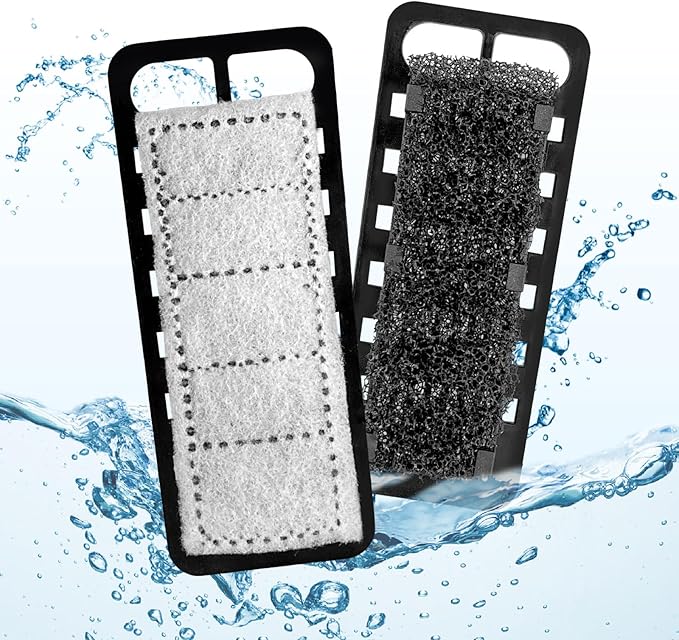 4 Packs Small Aquarium Filter Cartridges Replacement Filter Pad Compatible with TC007 Fish Tank Filter