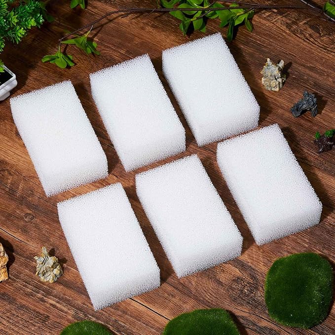 Threlaco 6 Pcs Compatible with Aquaclear 70 Foam Filter Inserts, for Filtering Mechanical and Biological Media, Keeping the Water Tank Clean and Fresh