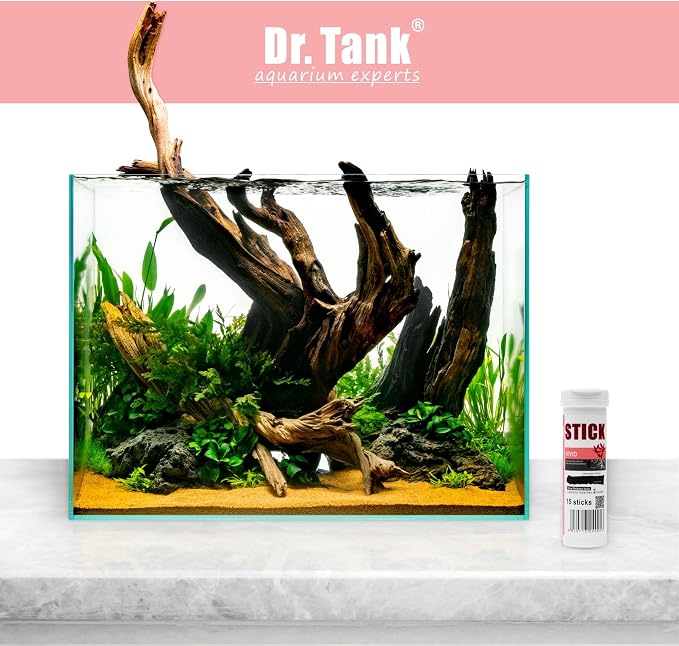 Dr. Tank Bottom Stick - Aquarium Plant Fertilizer Sticks for Aquatic Plants, Substrate Nutrients for Freshwater & Planted Tanks, Slow-Release Nutrients for Plant Growth, 15 Sticks - Vivid Stick