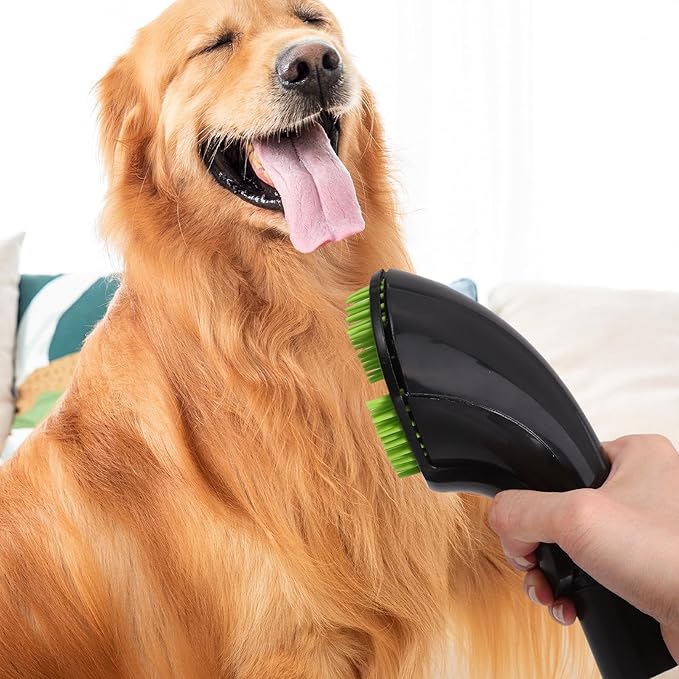 Vacuum Pet Brush Attachment for Dog Hair Cleaning Comfortable Grooming Accessory Use Pet Grooming Brush Replacement Tool Reduces Shedding and Saves for All Skill Levels
