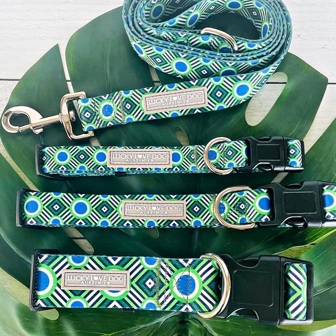 Lucky Love Dog - Adjustable Dog Collar with Easy Click Buckle for Large Ones, Durable, & Comfortable for Male & Female Dogs, Pet Collar for Puppies & Adult Dogs - Leo, Large