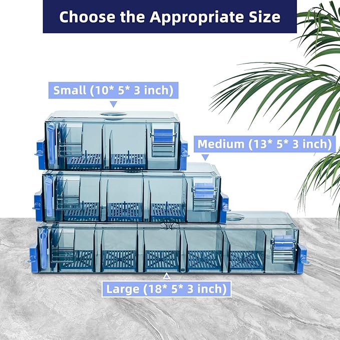 Multi-Stage Hang-On-Back Aquarium Filter for 20-50 Gallon Fish Tanks Waterfall Oxygenation & Ultra-Quiet HOB Filter System with Splash Guard & Dual Mounting (18 Inch)
