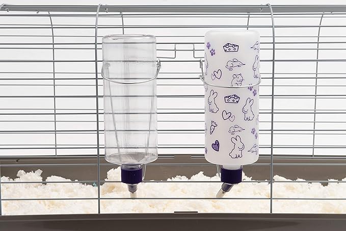 Lixit 32oz Weather Resistant Water Bottles with Heavy Duty Mount for Rabbits and Ferrets (Rabbits)