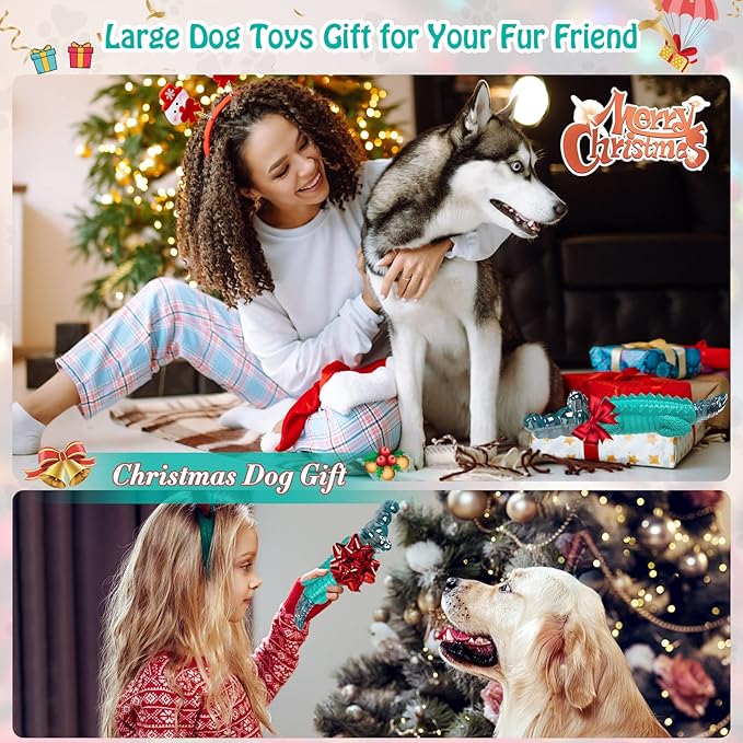 Jeefome Dog Toys for Aggressive Chewers - Tough, Indestructible Dog Chew Toys for Large, Medium, Small Breed Dogs to Keep Them Busy