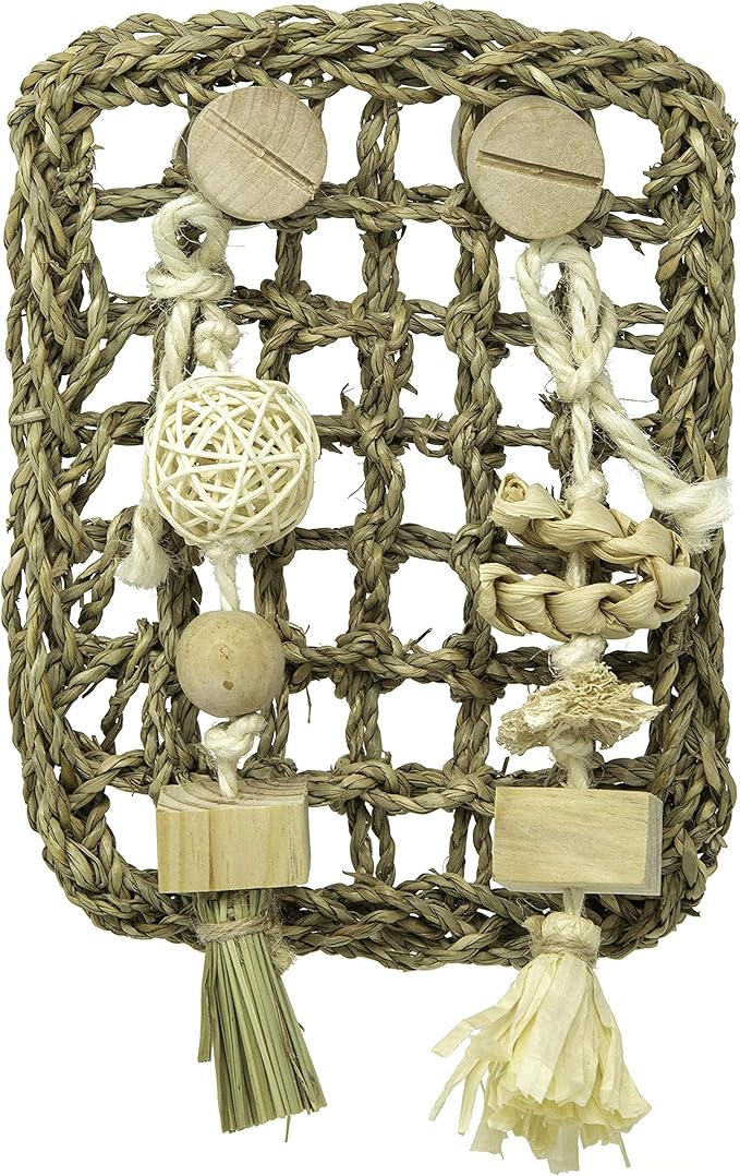 Oxbow Enriched Life Play Wall, Small, Rabbit Toys, Guinea Pig Toys, Enrichment for Bunny, Guinea Pig, Hamster, Rabbit, Chinchilla, Rat, Chinchilla Cage Accessories, Small Pet Accessories for Cage