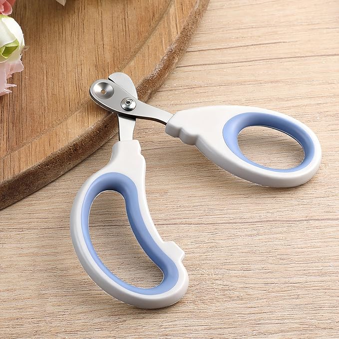Small Animal Nail Clippers, Stainless Steel Bearded Dragon Nail Clippers, Cat Nail-Clipper, Professional Reptile Grooming Tool with Precise Angled Edge, Claw Trimmer for Birds, Cat, Dog Small Animals