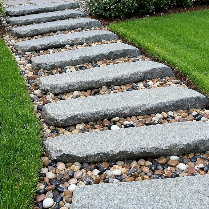 onlyfire 15 lbs Natural River Rocks, 3/8" Decorative Ornamental Pebbles | Landscaping Stone, Mixed Color Pebbles, Natural Decorative Stones, Aquarium Gravel, For Potted Plants, Vase and Home Decor