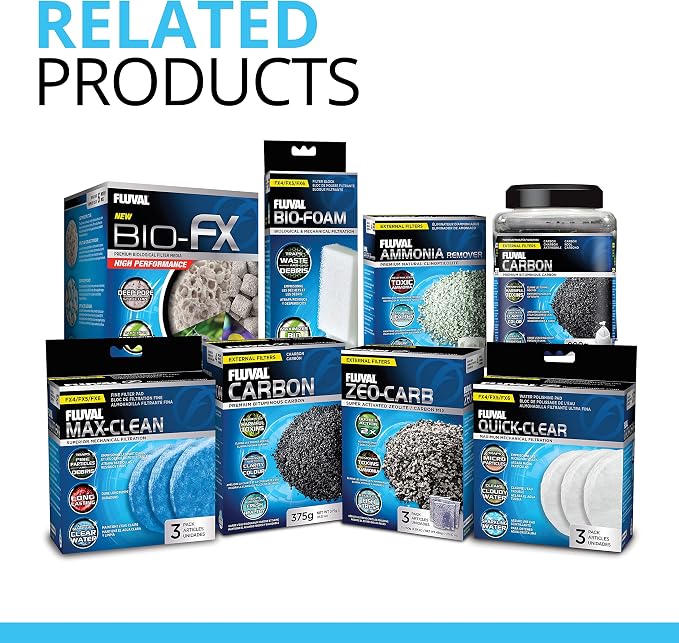 Fluval FX Carbon Foam, Replacement Aquarium Filter Media, 2-Pack, A249