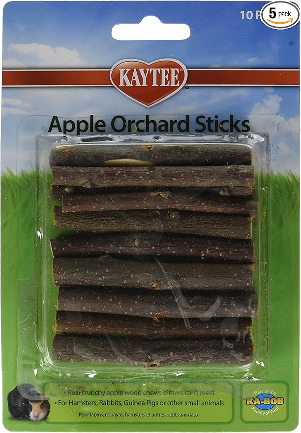 KAYTEE Apple Orchard Sticks - (5 Packages with 10 per Package)