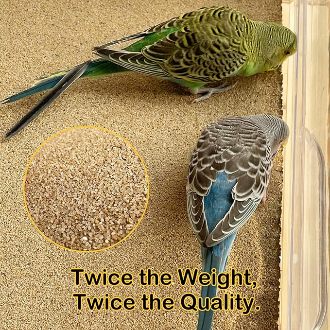 S&X Gravel Paper for Bird Cage 120-Pack 16” x 10” Bird Cage Liners Disposable | Accessories for Parakeets Cockatiels Canaries Finches Conures Easier Cleaning and Bird Health