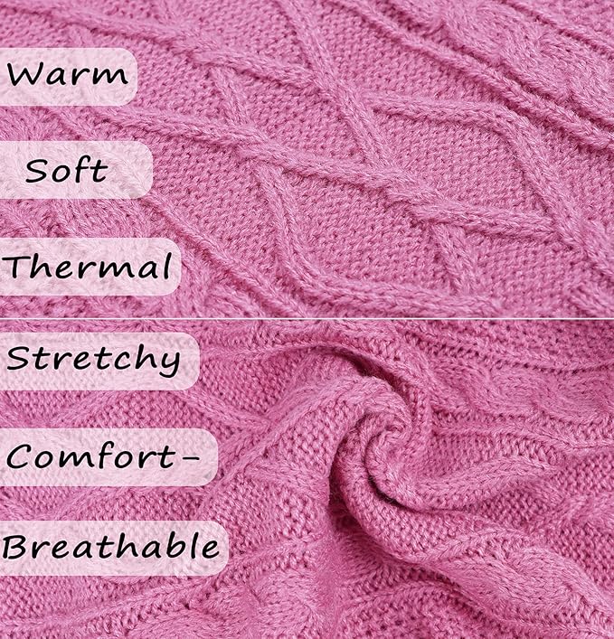 Small Dog Sweater Dog Sweaters for Small Dogs Winter Dog Clothes for Dachshund Knitted Puppy Sweater Warm Pet Clothes Pink Doggy Sweaters Girl Dog Outfits French Bulldog Sweater (Pink, Medium)