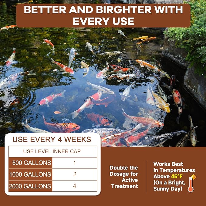 Dr.Raifya's Muck Reducer, Pond Sludge & Water Fountain Clarifier, 8 OZ | Beneficial Bacteria for Ponds, Naturally Removes Muck & Controls Odor, Safe for Fish & Wildlife, Easy to Use - 4,500 Granules
