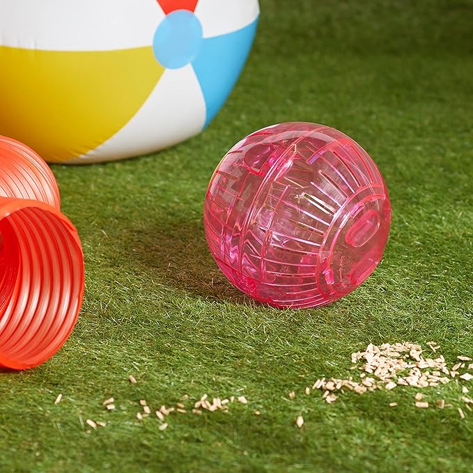Kaytee 7" Assorted Color Run-About Exercise Ball for Pet Hamsters & Gerbils (Pack of 2)