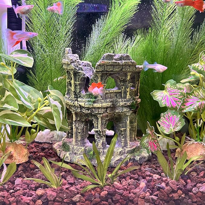 M2cbridge Plastic Fish Tank Plants Soft Silk Water Grass Reptile for Terrarium Simulate Plants and Aquarium Landscape(2pcs,12")