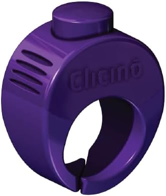 Karen Pryor Medium Clicker Ring for Dogs & Puppies – Hands-Free Dog Training Clicker with Ergonomic Finger Ring & Pull-On Closure – Loud, Clear Sound for Effective Behavior Reinforcement (Purple)