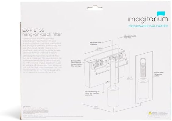 imagitarium by Petco EX-FIL 55 Hang-On-Back Filter 30-55 Gallons