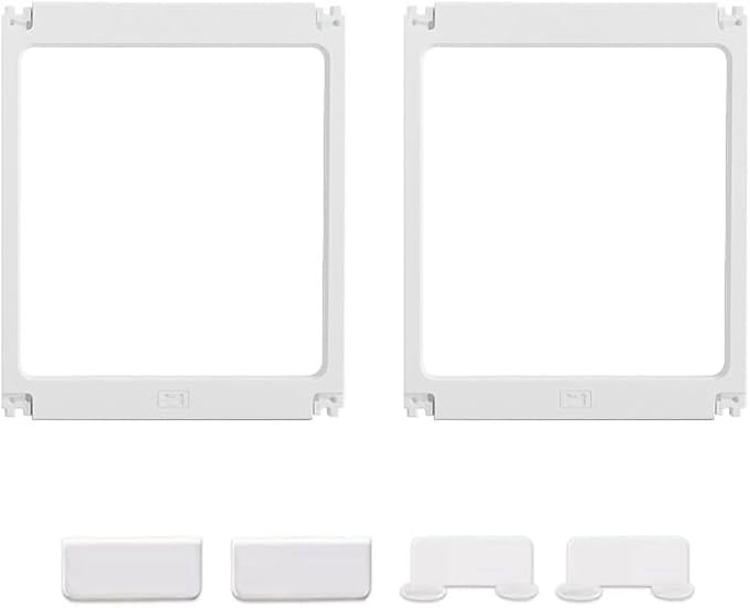 Transparent Indoor Dog Playpen with Safety Lock, Indoor Dog Fence for Small & Medium Pets | Secure, Stylish, Easy Clean Play Pen for Dogs & Pets with Scratch Resistant Panels (White, 2 Panels)