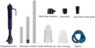 Electric Aquarium Fish Tank Siphon Pump Vacuum Gravel Water Filter Cleaner Pipe for Water Changing and Filter Gravel Cleaning