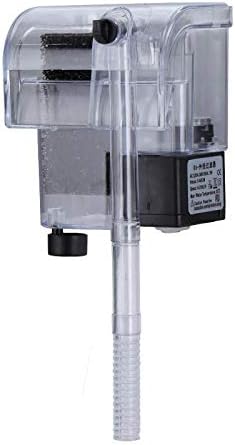 PULACO Ultra Quiet Aquarium Hang on Filter (66GPH 3W), Small Fish Tank Filter for 1 to 5 Gallons Fish Tank