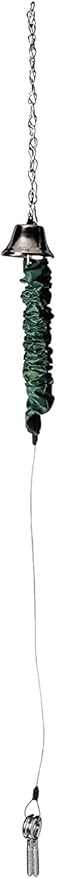 Songbird Essentials Squngee Squirrel Feeder, Amusing Bungee and Bell Squirrel Feeder, Holds 2 Ears of Corn