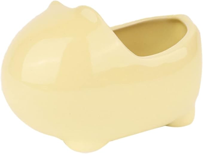 HANABASS Pet Supplies Ceramic Bathtub for Hamster Chinchilla Ferret Dust Bath Shelter