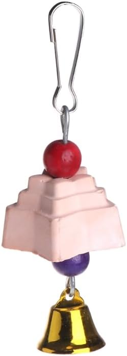 1PC Random Parrot Beak Trimmer Stone Chinchilla Grinding Teeth Lava Block Mineral Rock Chewing Toy with for Macaw Calcium Powder