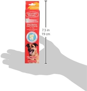 Petrodex Toothpaste for Dogs and Puppies, Cleans Teeth and Fights Bad Breath, Reduces Plaque and Tartar Formation, Enzymatic Toothpaste, Poultry Flavor, 2.5oz