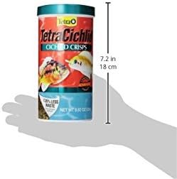 Tetra Cichlid Crisps Fish Food, 8.82 oz | For Top & Mid-Water Cichlids, Protein-Rich Crisps With Algae Extract, Clear Water Formula Does Not Cloud Water, Feed Daily