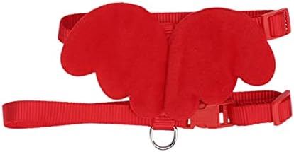 Duck Harness and Adjustable Chicken Walking Harness Breathable Pet Vest for Duck Chicken Hen Training Walking Basic Leashes [Red XS]