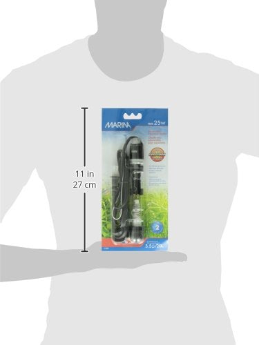 Fluval Marina Mini 25W Submersible Heater for Aquarium (Pack of 2)