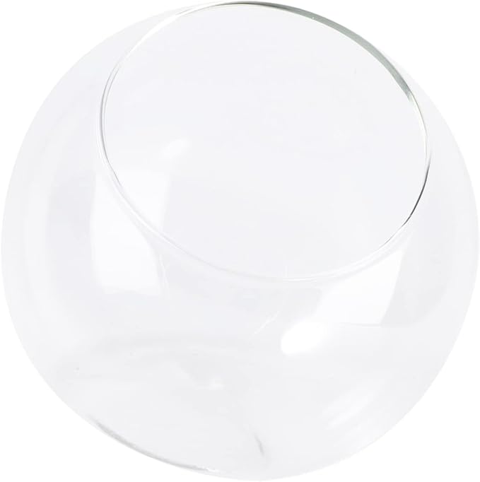 INOOMP Glass Nest for Hamster Chinchilla Small Animal Dust Bath Container Guinea Pig Hideout Pet Cooling Hut